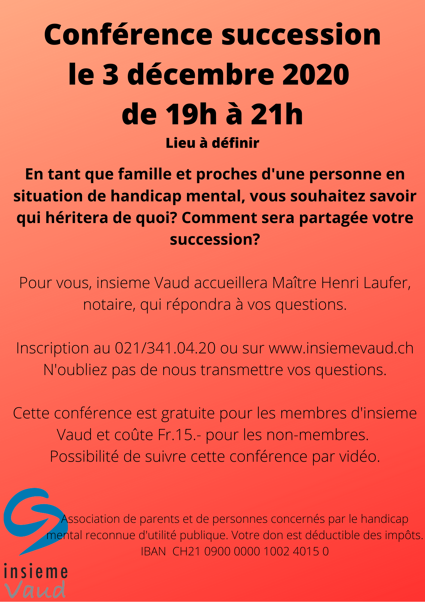 Conférence insieme Vaud